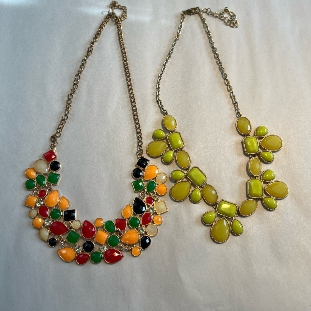 2 Statement necklaces
